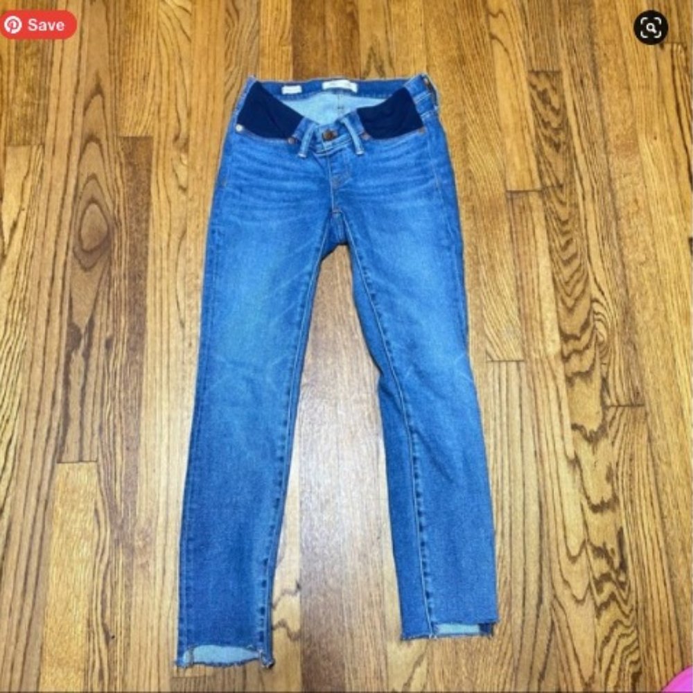 Madewell Maternity Side-Panel Skinny Jeans in Cordova Wash: Adjustable Edition